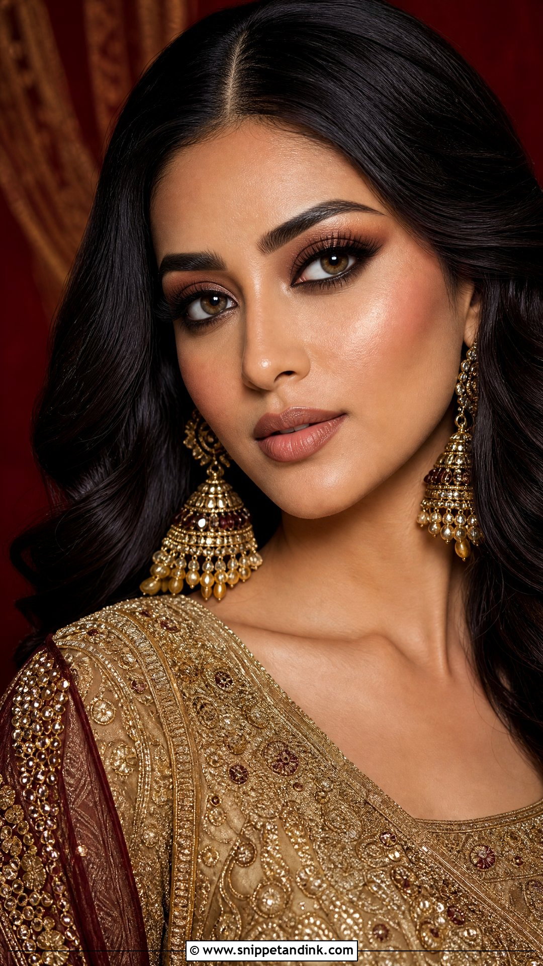 Pakistani Bridal Makeup With Nude Lip - Snippet and Ink - 35 Pakistani Bridal Makeup Ideas