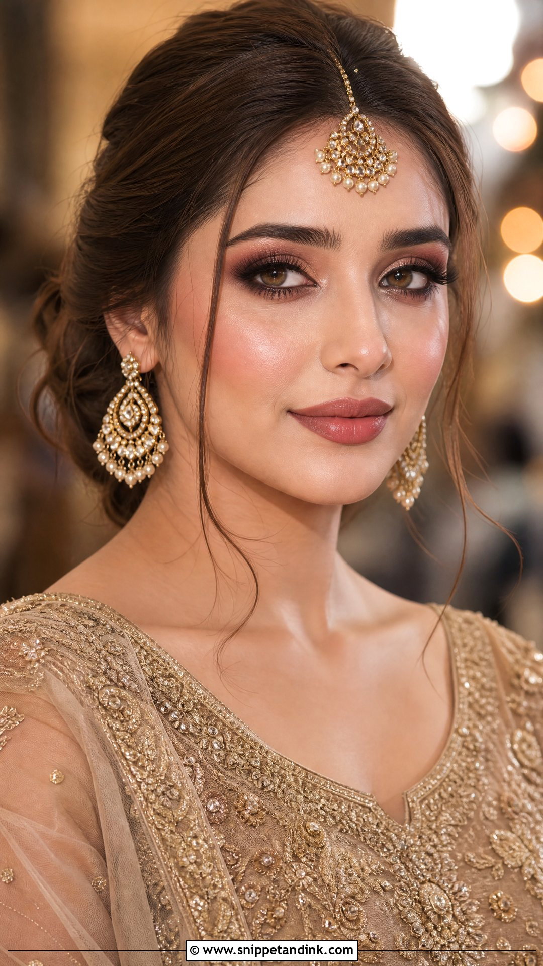 Pakistani Bridal Makeup With Soft Smokey Eyes - Snippet and Ink - 20 Pakistan Bridal Makeup Ideas