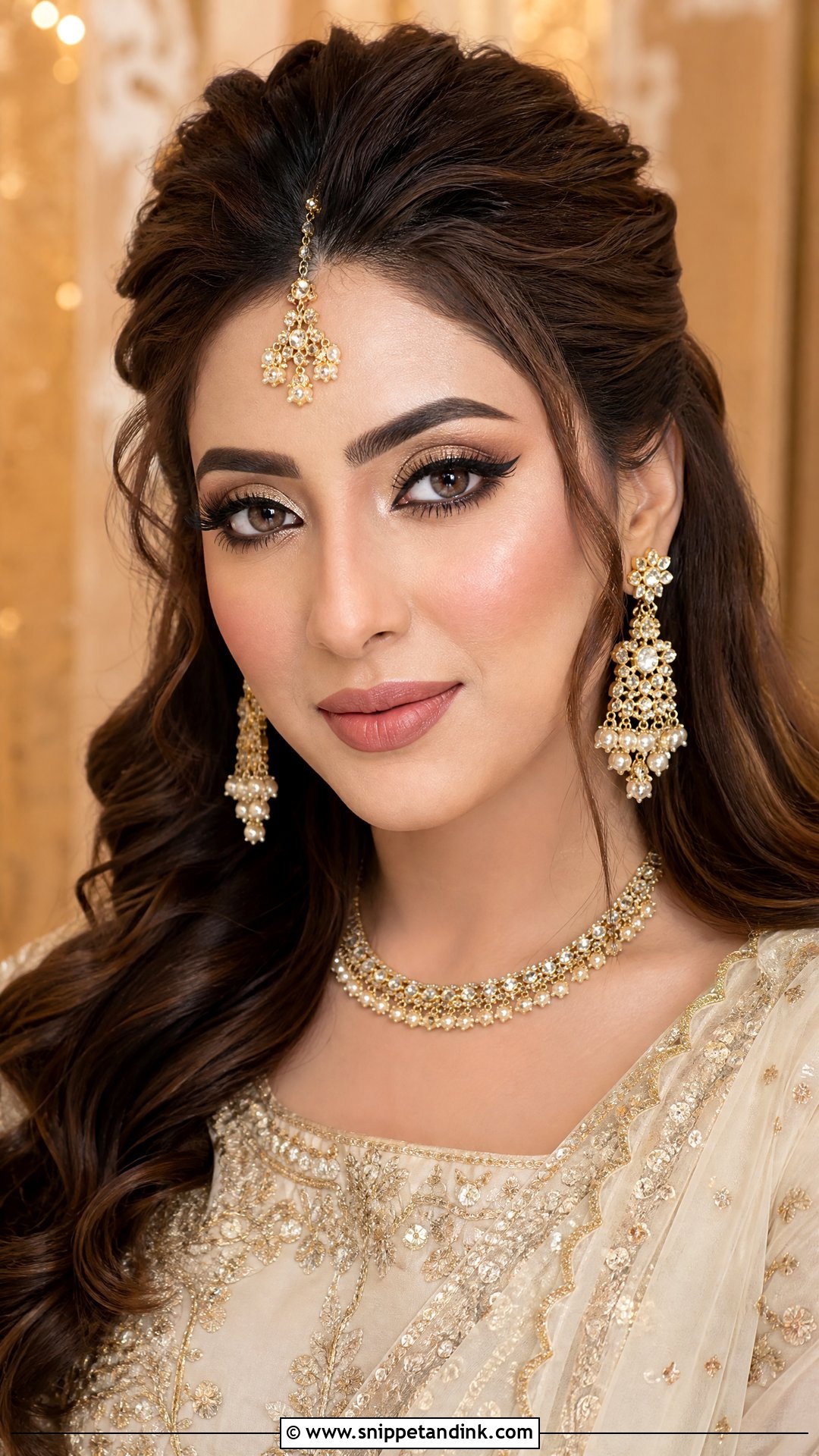 Pakistani Bridal Makeup With Winged Liner - Snippet and Ink - 35 Pakistani Bridal Makeup Ideas