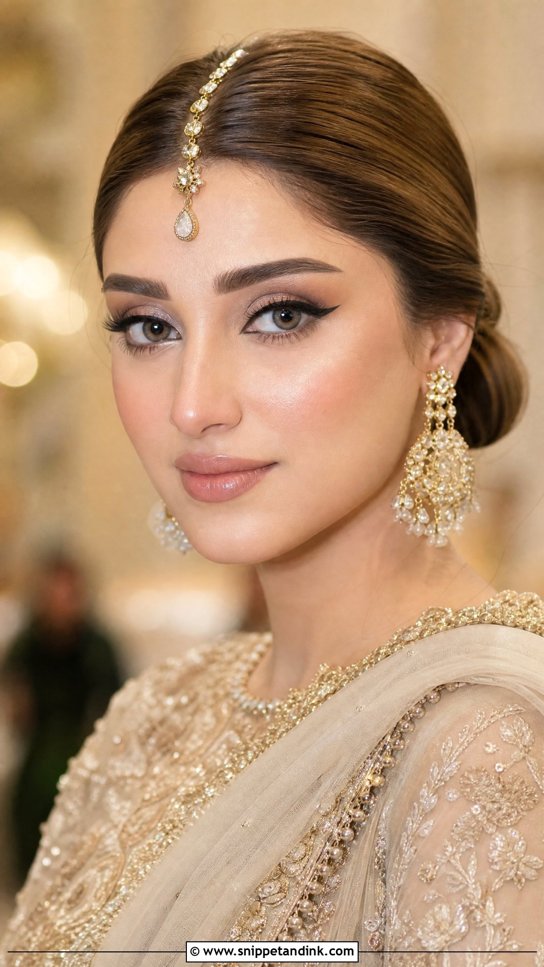 Pakistani Bridal Makeup With Winged Liner - Snippet and Ink - 20 Pakistan Bridal Makeup Ideas