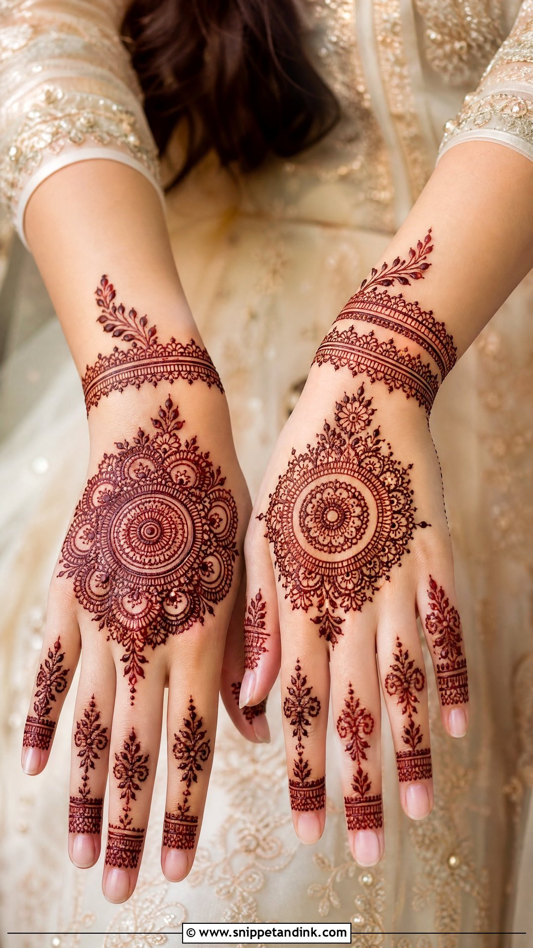 Pakistani Bridal Mandala Mehndi Design - Snippet and Ink - 25 New Pakistani Bridal Mehndi Designs 2024