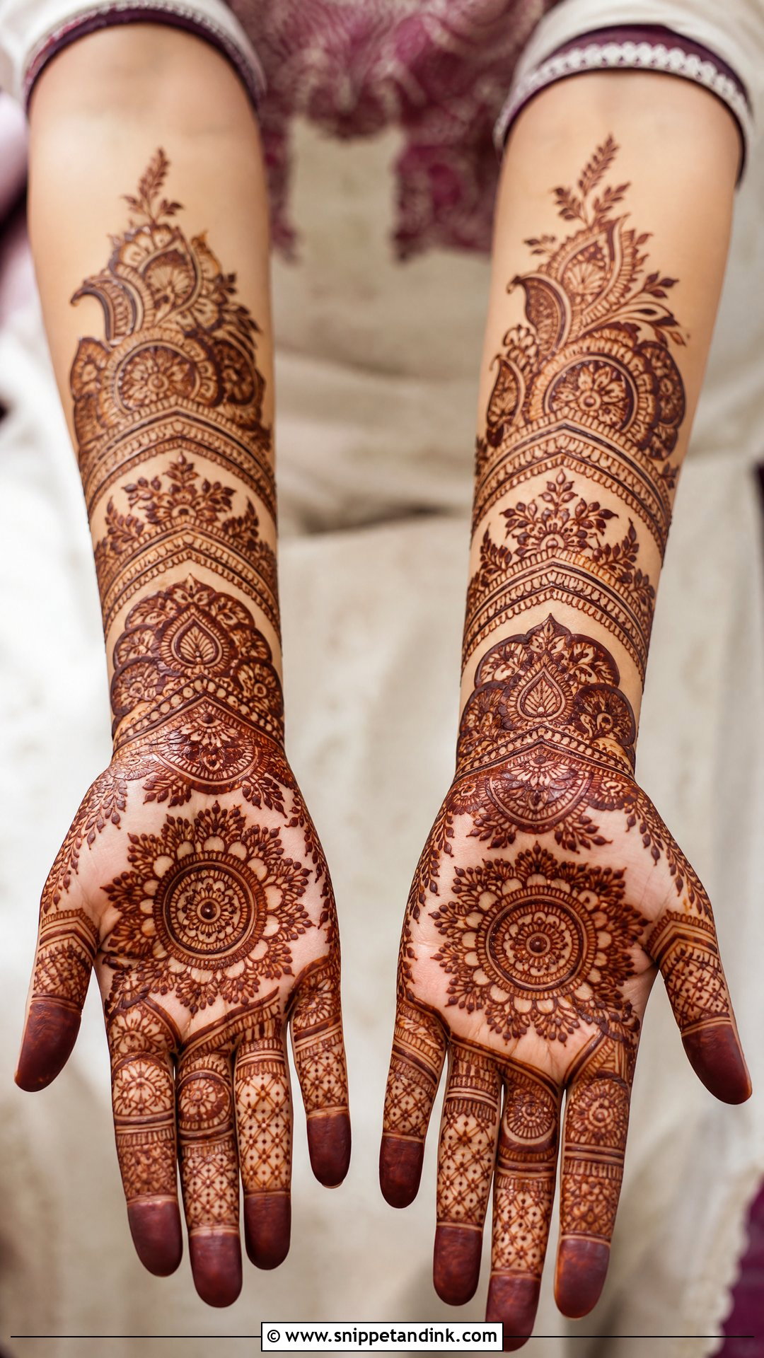 Pakistani Bridal Mehndi Design - Snippet and Ink - 25 Dulhan Bridal Henna Mehndi Designs