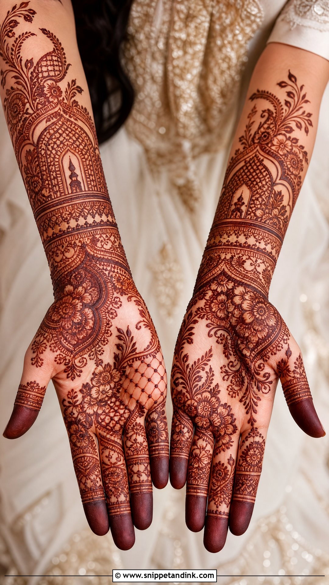 Pakistani Bridal Mehndi Design - Snippet and Ink - 30 Bride Mehndi Designs