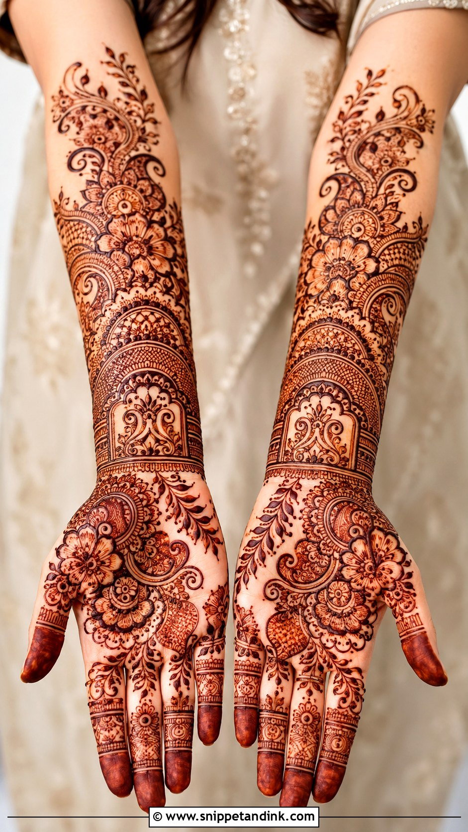 Pakistani Bridal Mehndi Design - Snippet and Ink - 30 Latest Unique Bridal Mehndi Designs
