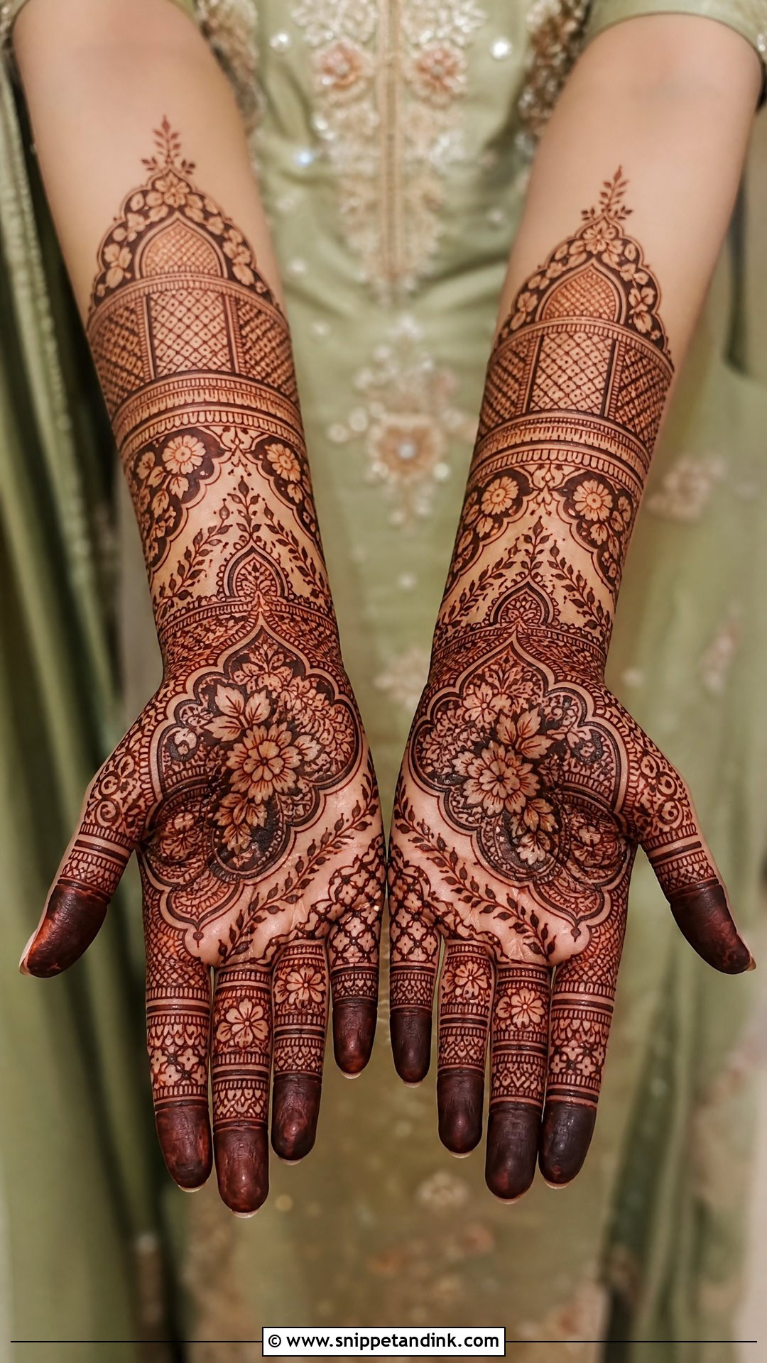 Pakistani Bridal Mehndi Design Front Hand - Snippet and Ink - 20 Bridal Mehndi Designs Front Hands Brides
