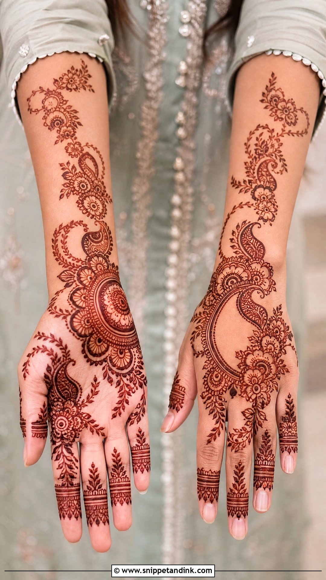 Pakistani Bridal Mehndi Design Simple Full Hand - Snippet and Ink - 25 New Pakistani Bridal Mehndi Designs 2024