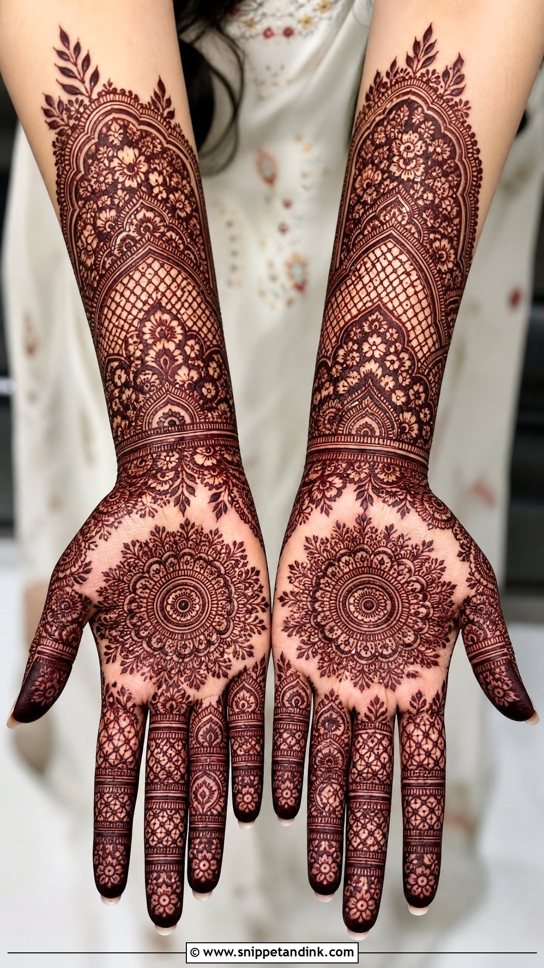Pakistani Bridal Mehndi Design - Snippet and Ink - 20 Bridal Mehndi Art Designs