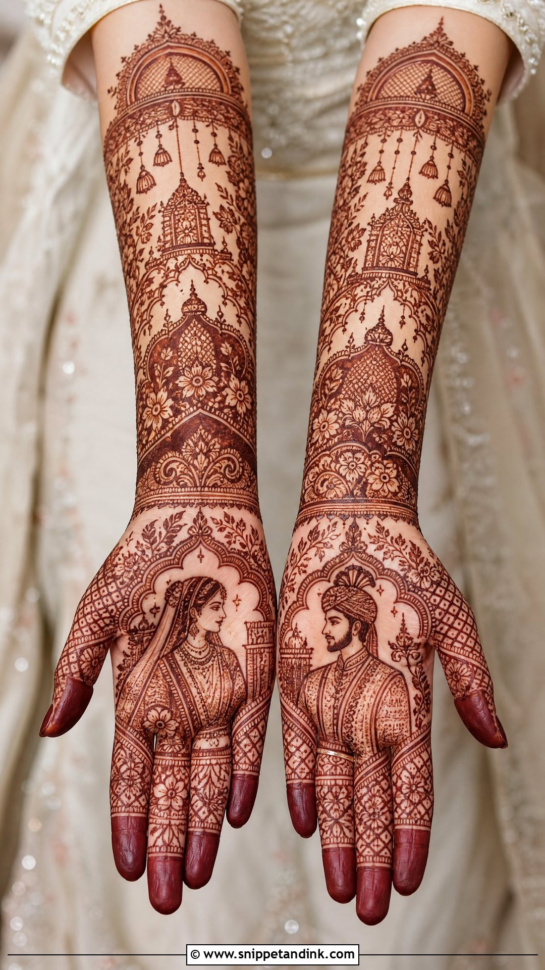 Pakistani Bridal Mehndi With Figure Work - Snippet and Ink - 20 Bridal Mehndi Designs with Figures