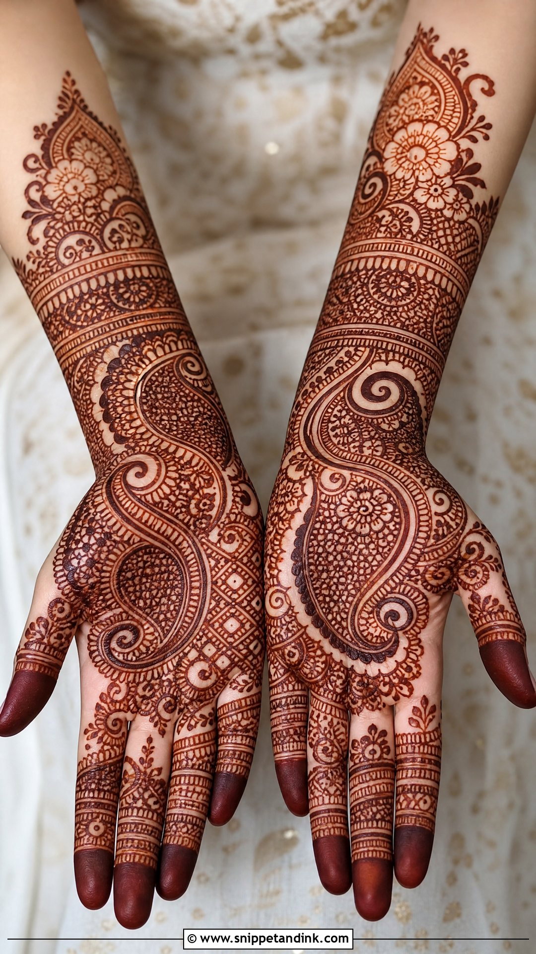 Pakistani Bridal Paisley Mehndi Design - Snippet and Ink - 20 Pakistani Bride Mehndi Design Ideas