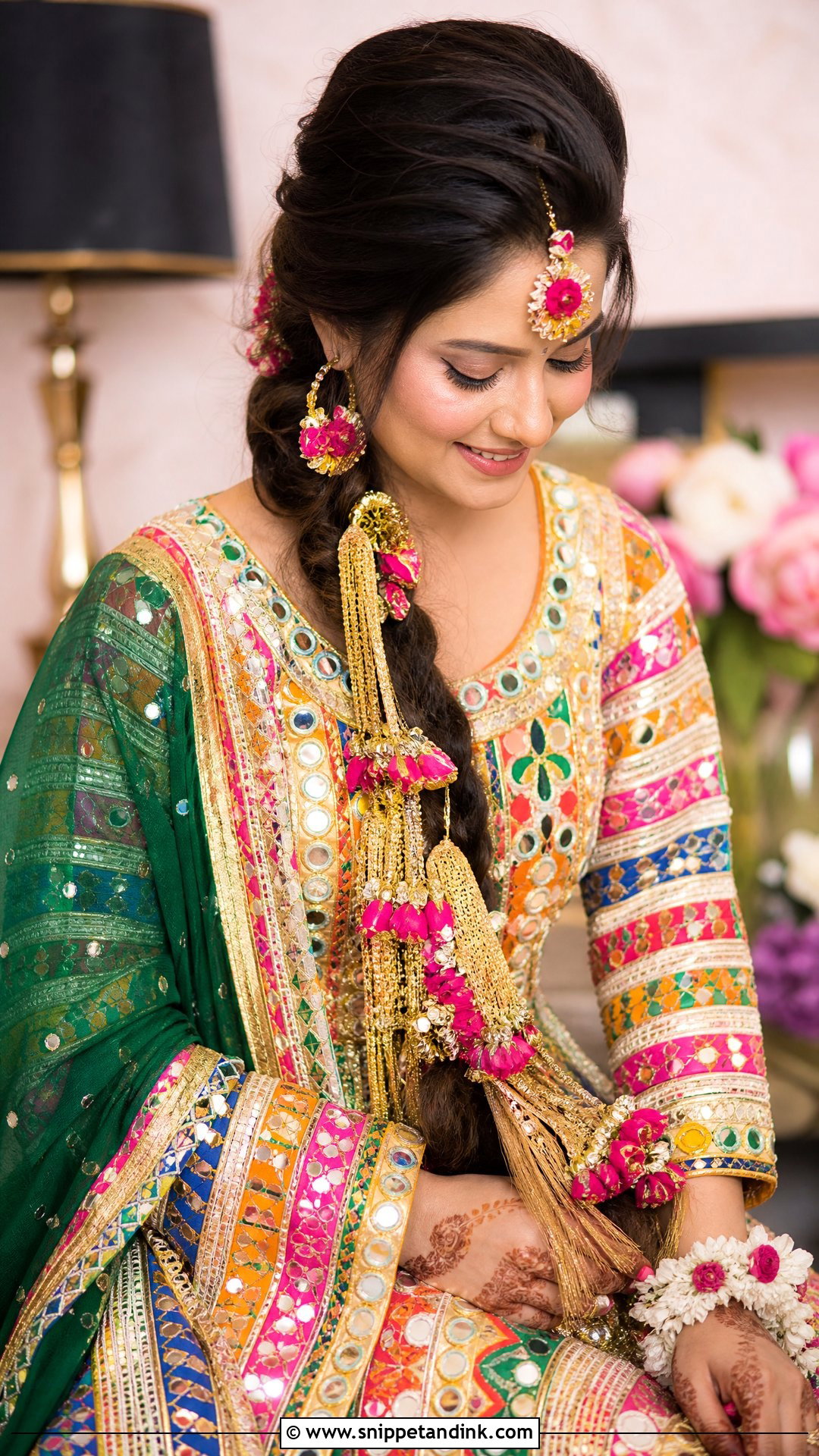 Pakistani Bridal Paranda Braid - Snippet and Ink - 20 Pakistani Bride Hairstyles