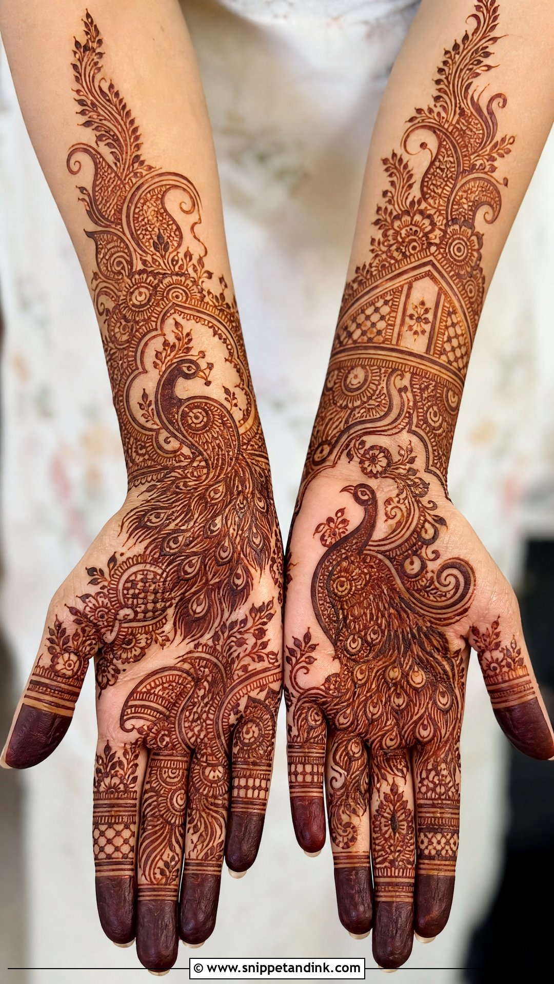 Pakistani Bridal Peacock Mehndi Design - Snippet and Ink - 20 Pakistani Bride Mehndi Design Ideas
