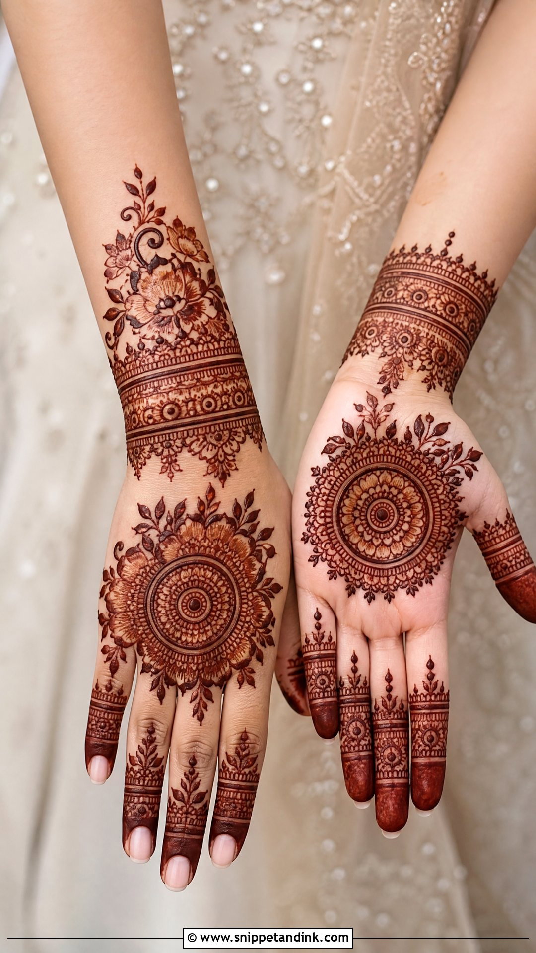 Pakistani Bridal Tikki Mehndi Design - Snippet and Ink - 20 Bridal Tikki Mehndi Designs