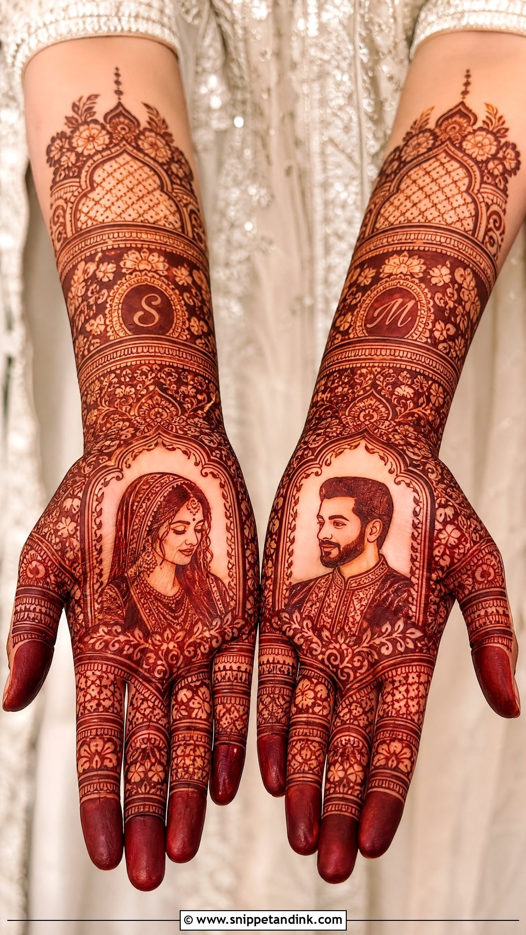 Pakistani Bride And Groom Mehndi Design - Snippet and Ink - 25 Unique Pakistani Bridal Mehndi Designs