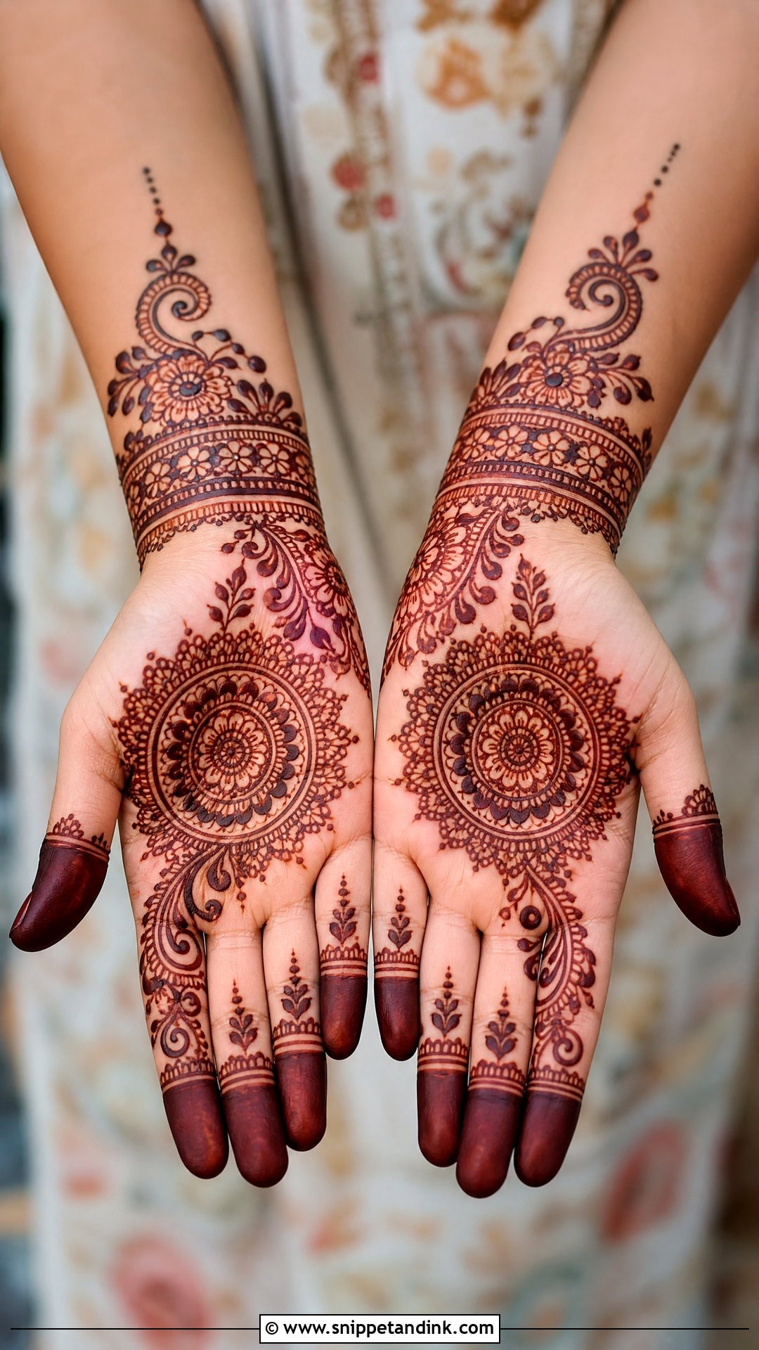 Pakistani Dholki Mehndi Design - Snippet and Ink - 35 Pakistani Mehndi Designs