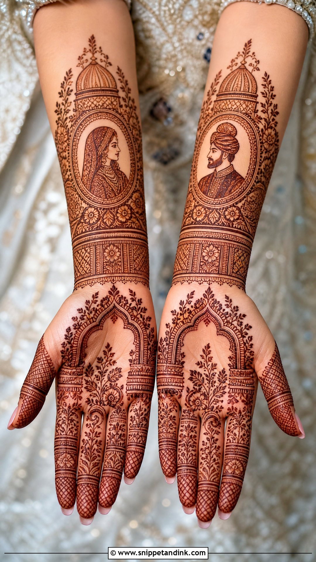 Pakistani Dulha Dulhan Mehndi Design - Snippet and Ink - 30 Dulha Dulhan Mehndi Designs