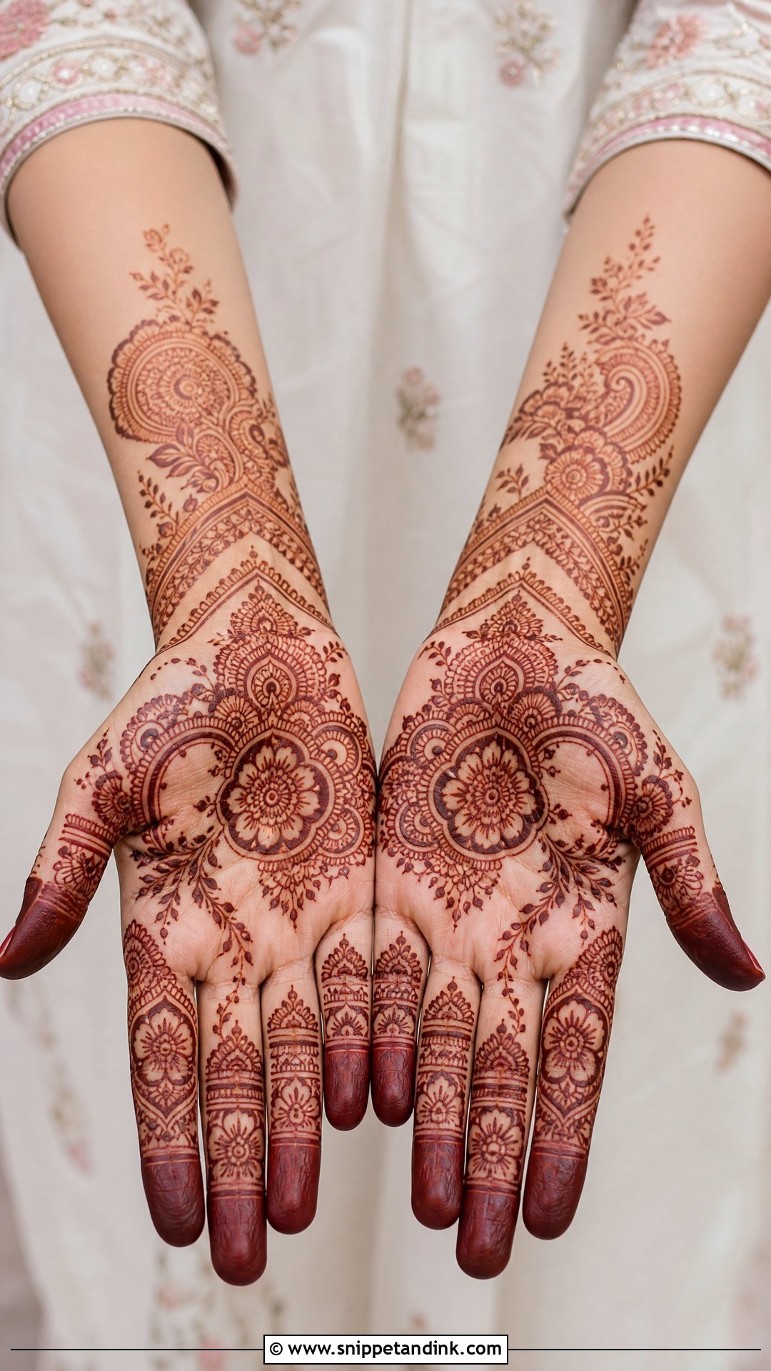 Pakistani Engagement Mehndi Design - Snippet and Ink - 30 Mehndi Designs for Engagement Brides