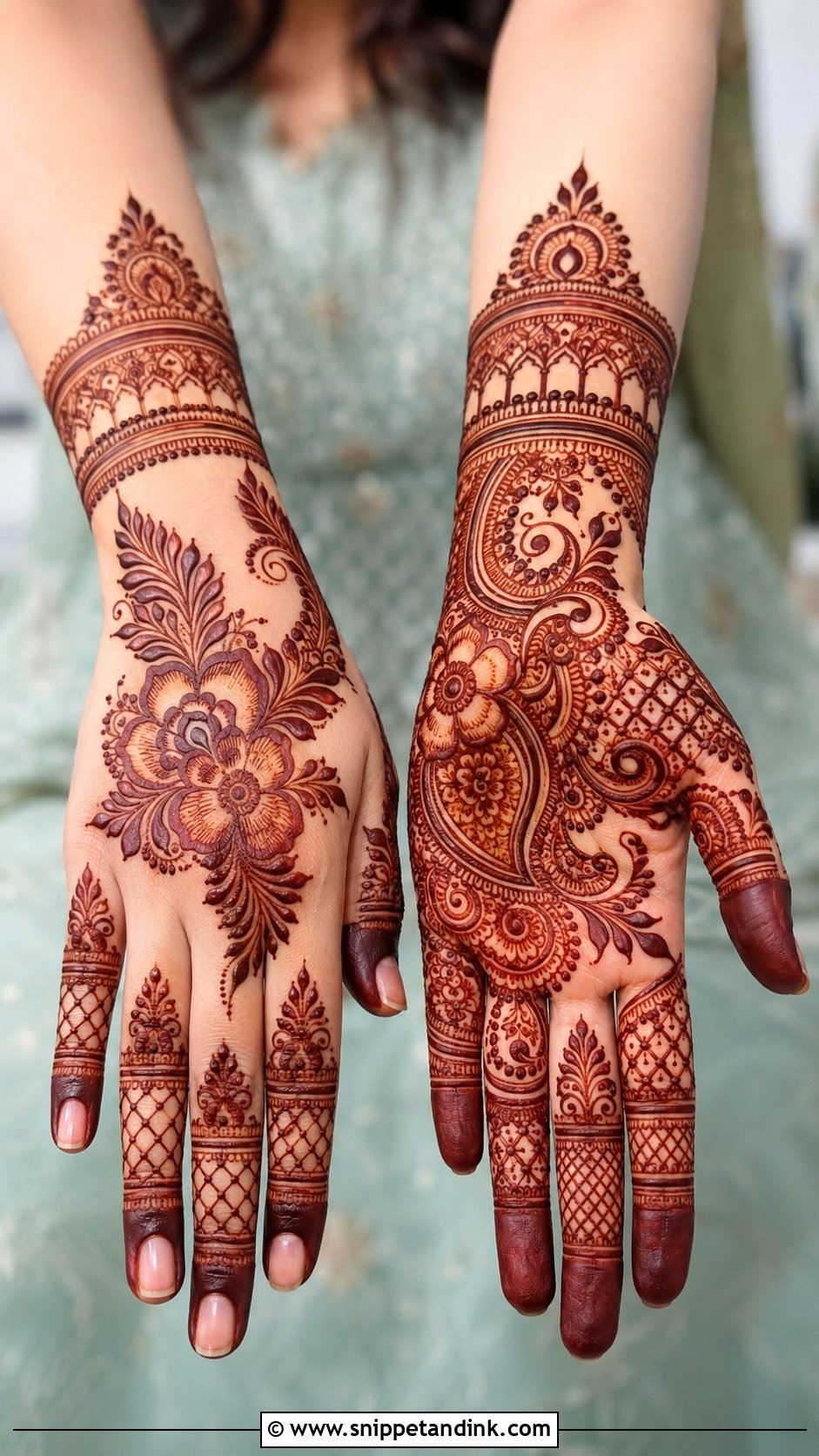 Pakistani Engagement Mehndi Design - Snippet and Ink - 35 Engagement Mehndi Designs