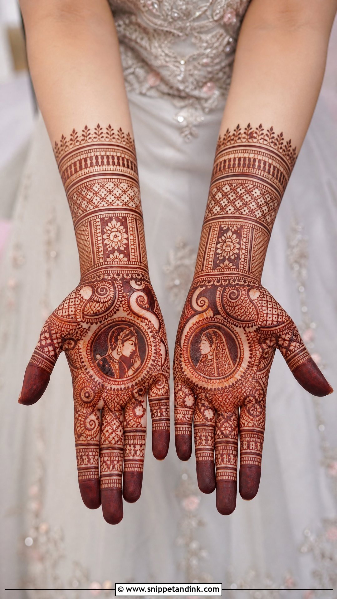 Pakistani Front Hand Bridal Mehndi Design - Snippet and Ink - 25 Unique Pakistani Bridal Mehndi Designs