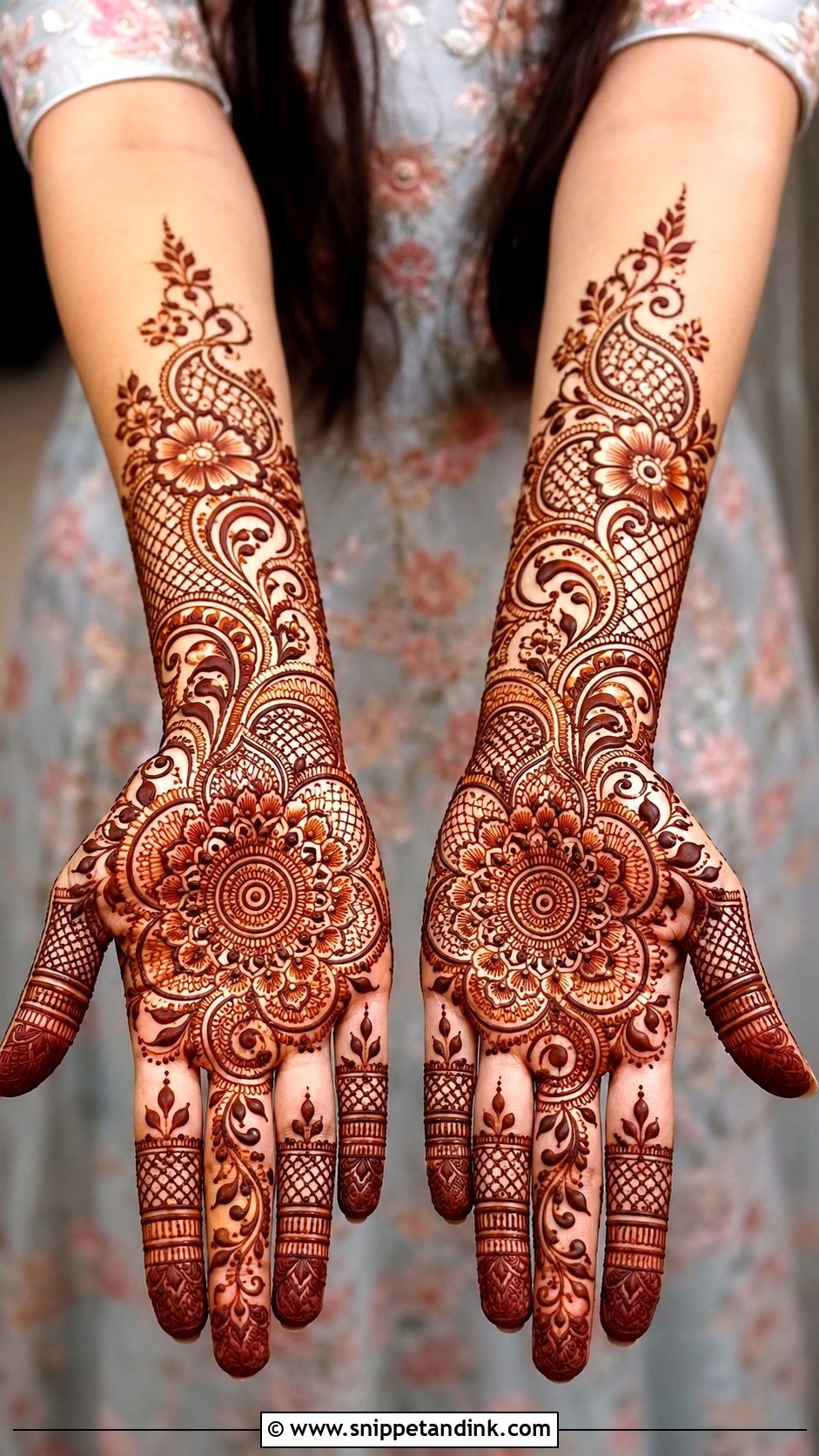 Pakistani Front Hand Mehndi Design - Snippet and Ink - 35 Front Hand Mehndi Design Ideas