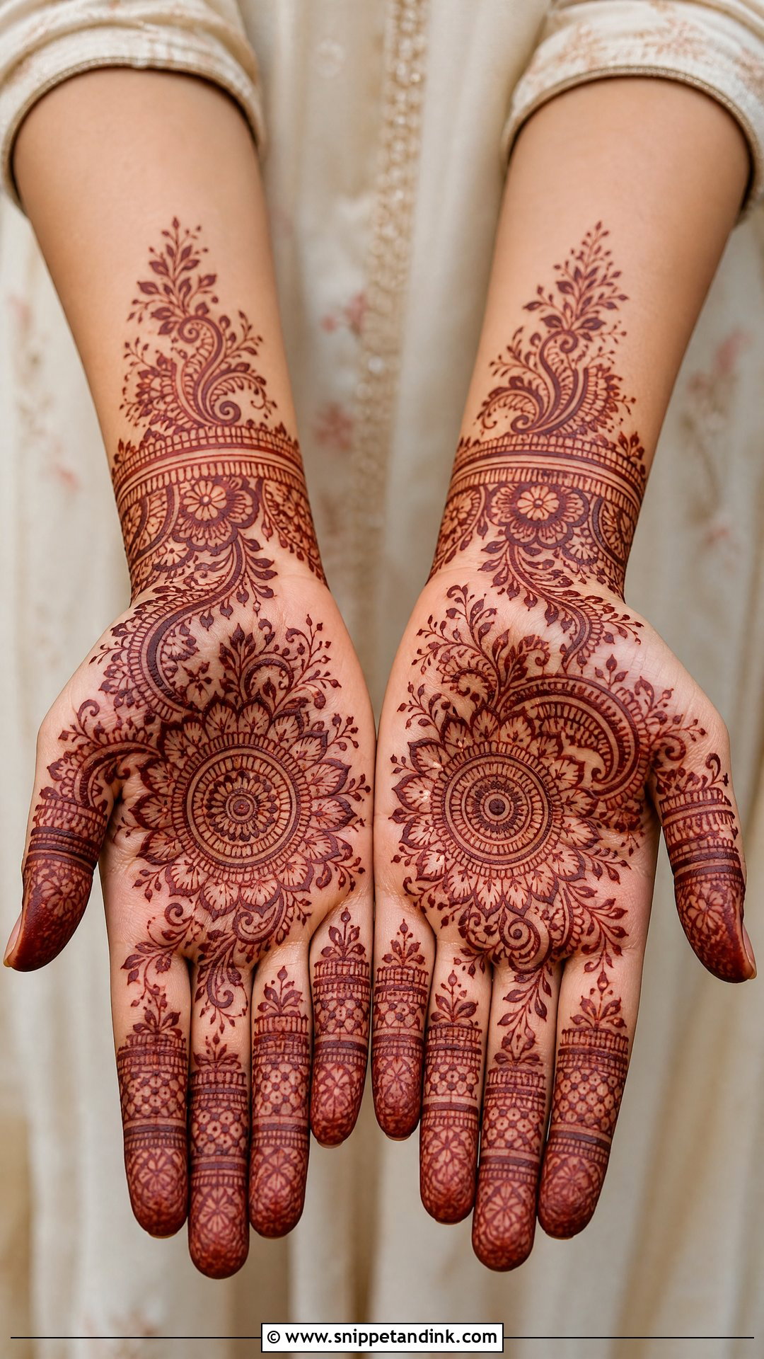 Pakistani Front Hand Mehndi Design - Snippet and Ink - 35 Pakistani Mehndi Designs