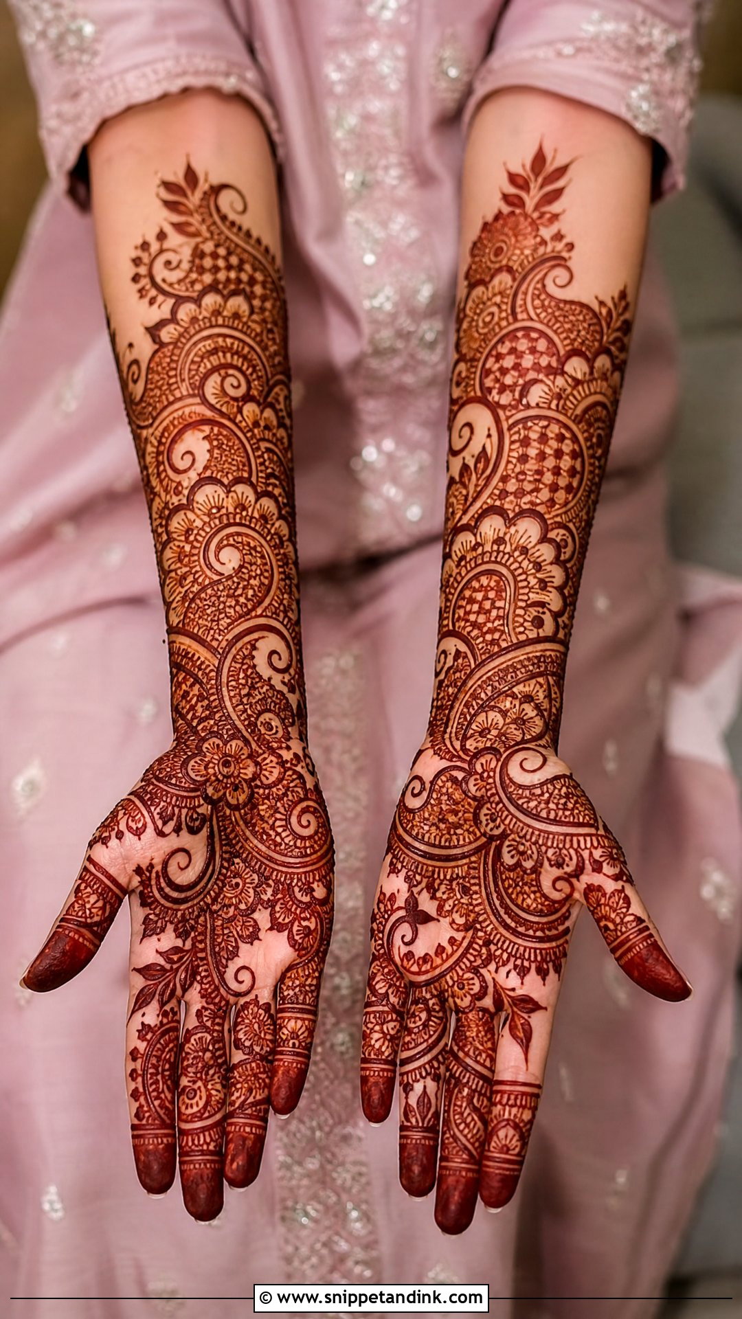 Pakistani Full Hand Mehndi Design - Snippet and Ink - 30 Best Beautiful Full Hand Mehndi Designs