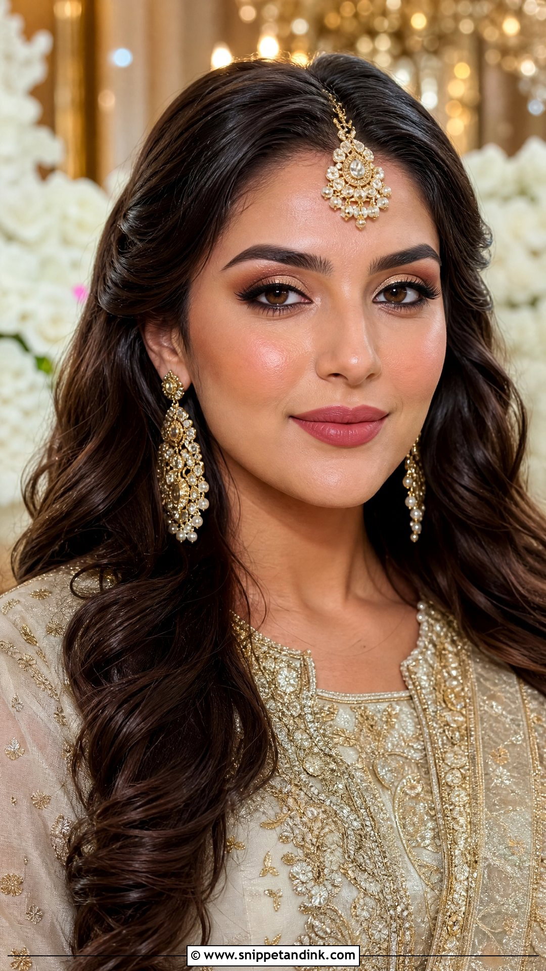 Pakistani Gold Engagement Makeup - Snippet and Ink - 20 Pakistani Engagement Makeup Look Ideas