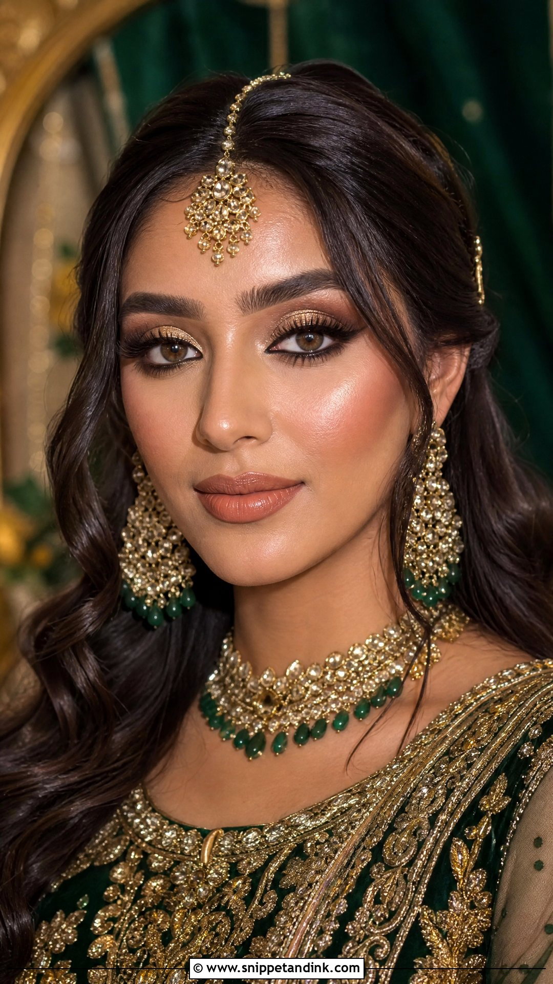 Pakistani Gold Eye Bridal Makeup - Snippet and Ink - 20 Pakistani Bridal Makeup Looks