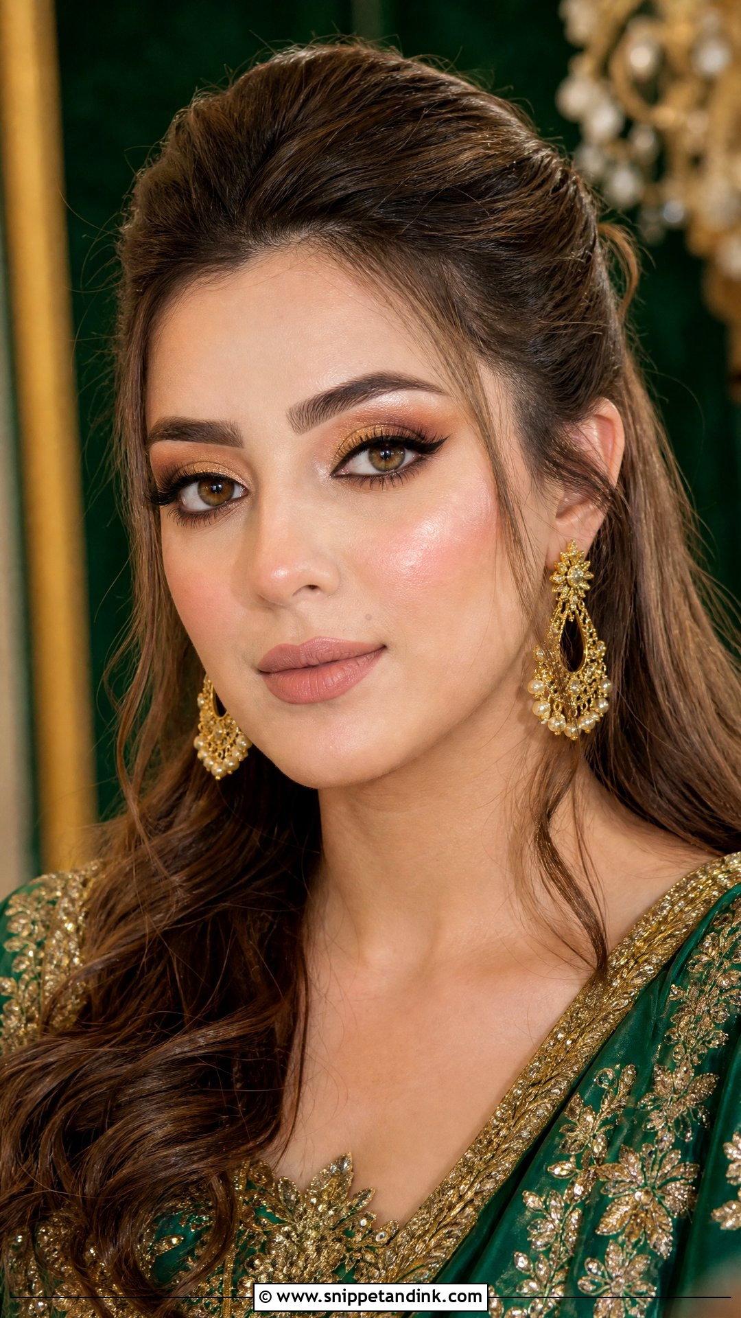 Pakistani Gold Eye Makeup - Snippet and Ink - 25 Pakistani Wedding Makeup Ideas