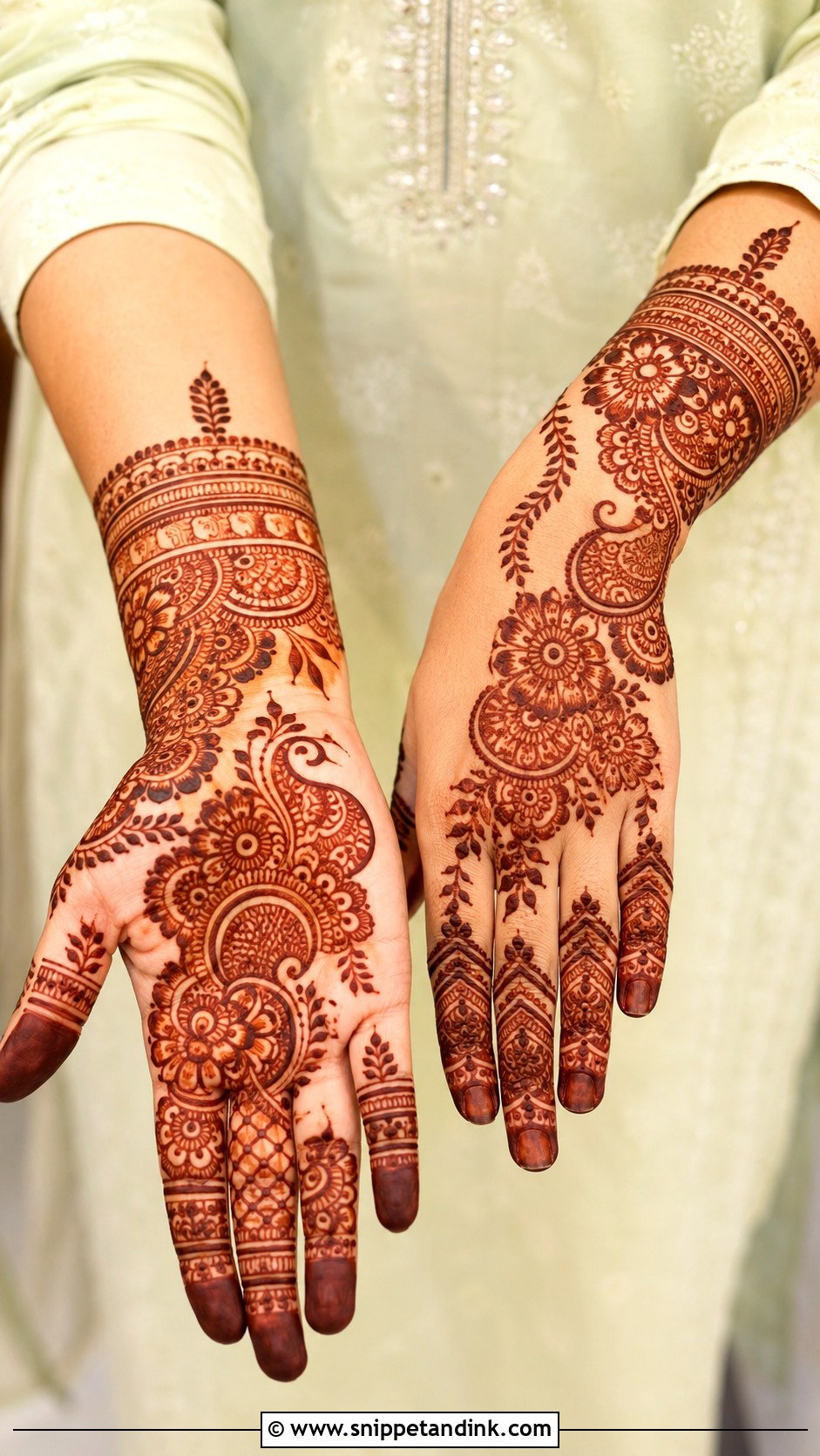 Pakistani Hand Mehndi Design - Snippet and Ink - 35 Hand Mehndi Designs