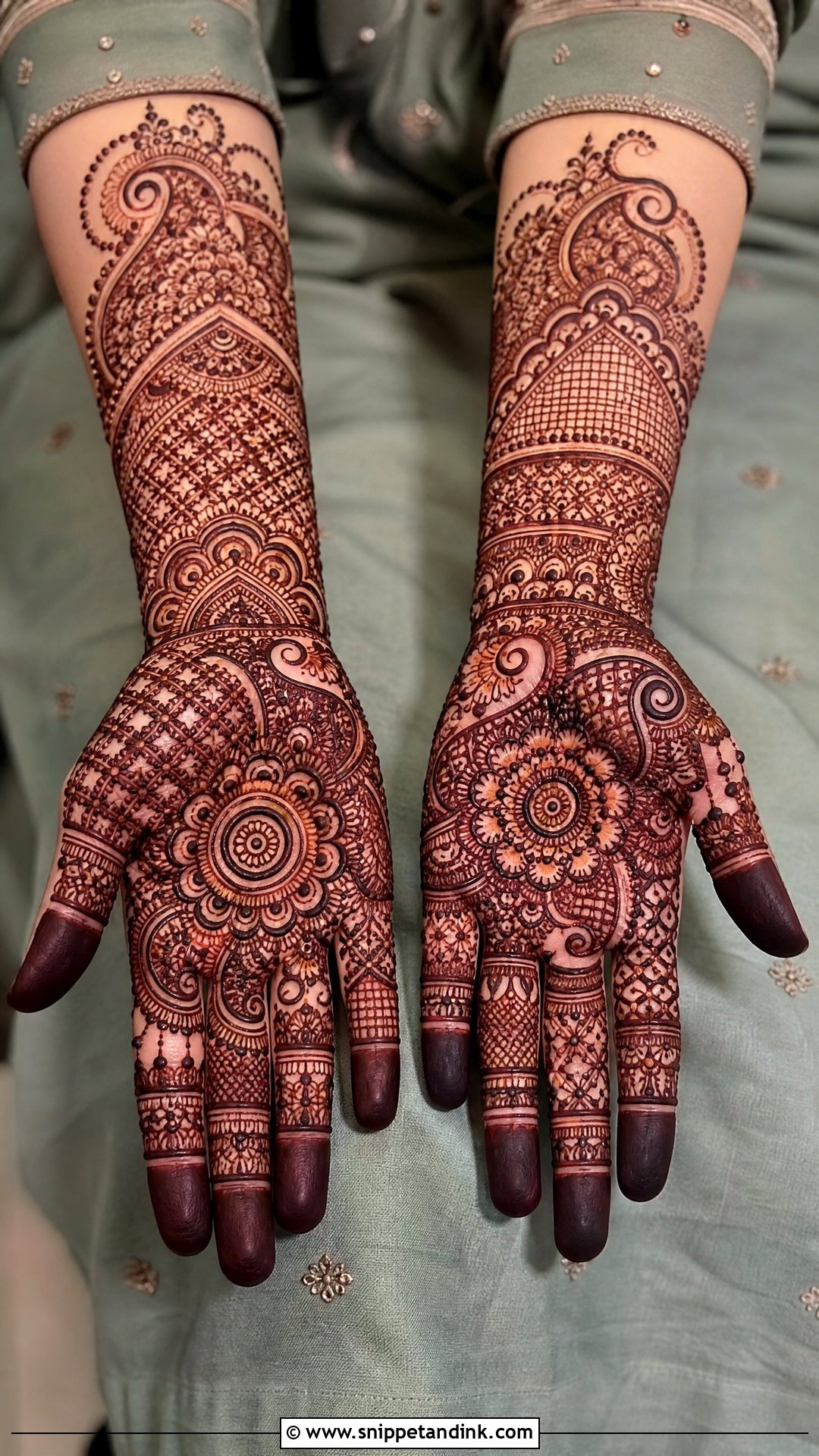 Pakistani Heavy Mehndi Design Front Hand - Snippet and Ink - 30 Pakistani Mehndi Design Ideas