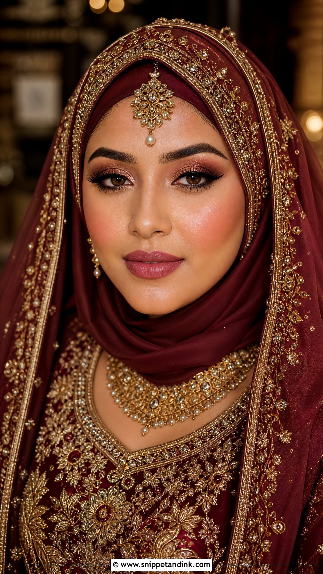 Pakistani Hijabi Bridal Makeup - Snippet and Ink - 20 Hijabi Bridal Makeup Ideas