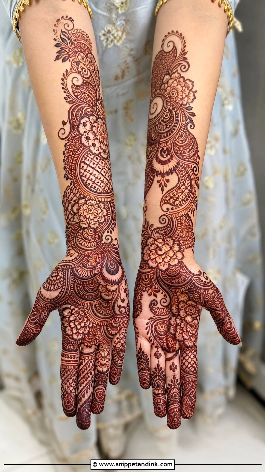 Pakistani Indo Arabic Mehndi Design Full Hand - Snippet and Ink - 30 Pakistani Mehndi Design Ideas