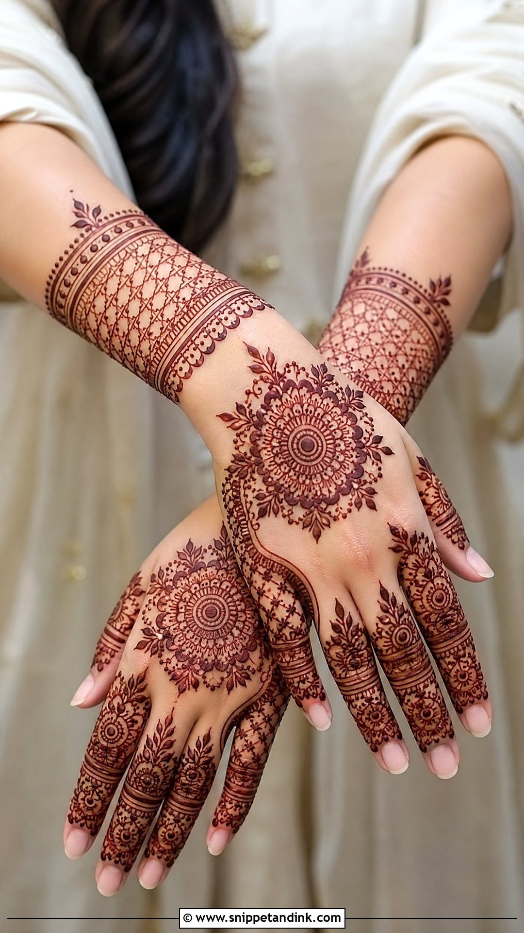 Pakistani Jaali Mehndi Design - Snippet and Ink - 20 Pakistani Simple Mehndi Designs