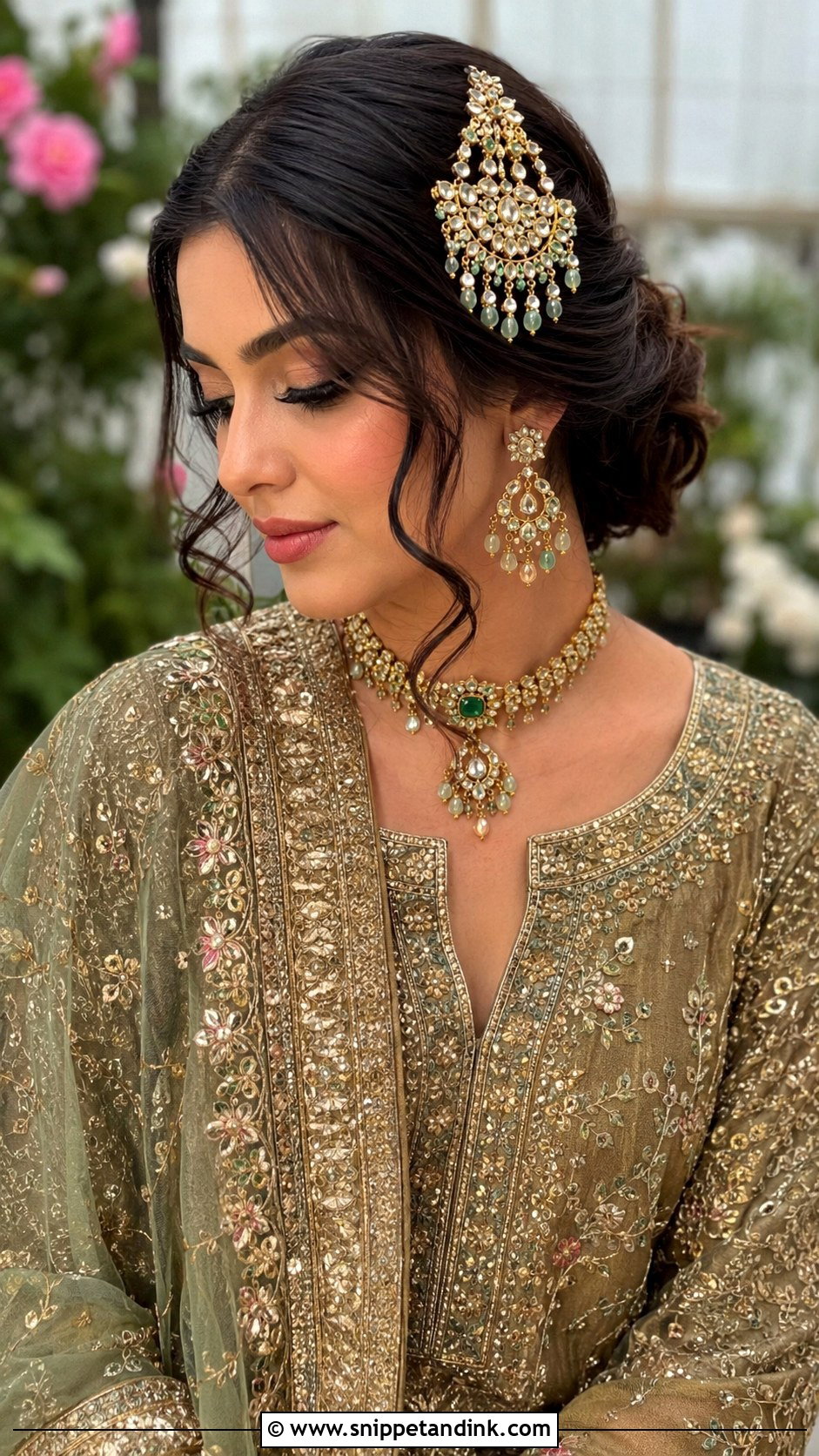 Pakistani Jhumar Hairstyle - Snippet and Ink - 15 Hair Styles for Pakistani Wedding