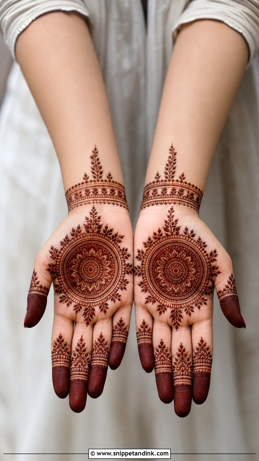 Pakistani Mandala Mehndi Design - Snippet and Ink - 35 Pakistani Mehndi Designs