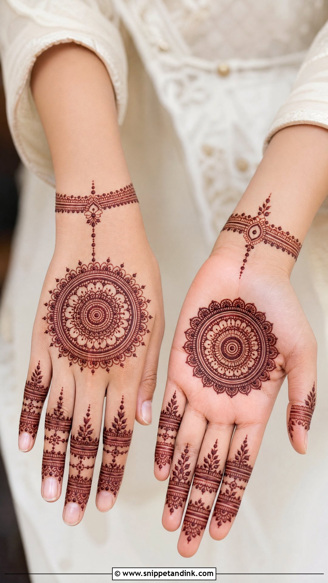Pakistani Mandala Mehndi Design - Snippet and Ink - 20 Pakistani Simple Mehndi Designs