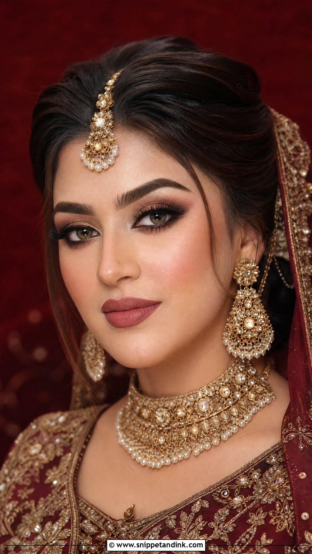 Pakistani Matte Bridal Makeup - Snippet and Ink - 25 Pakistani Wedding Makeup Ideas