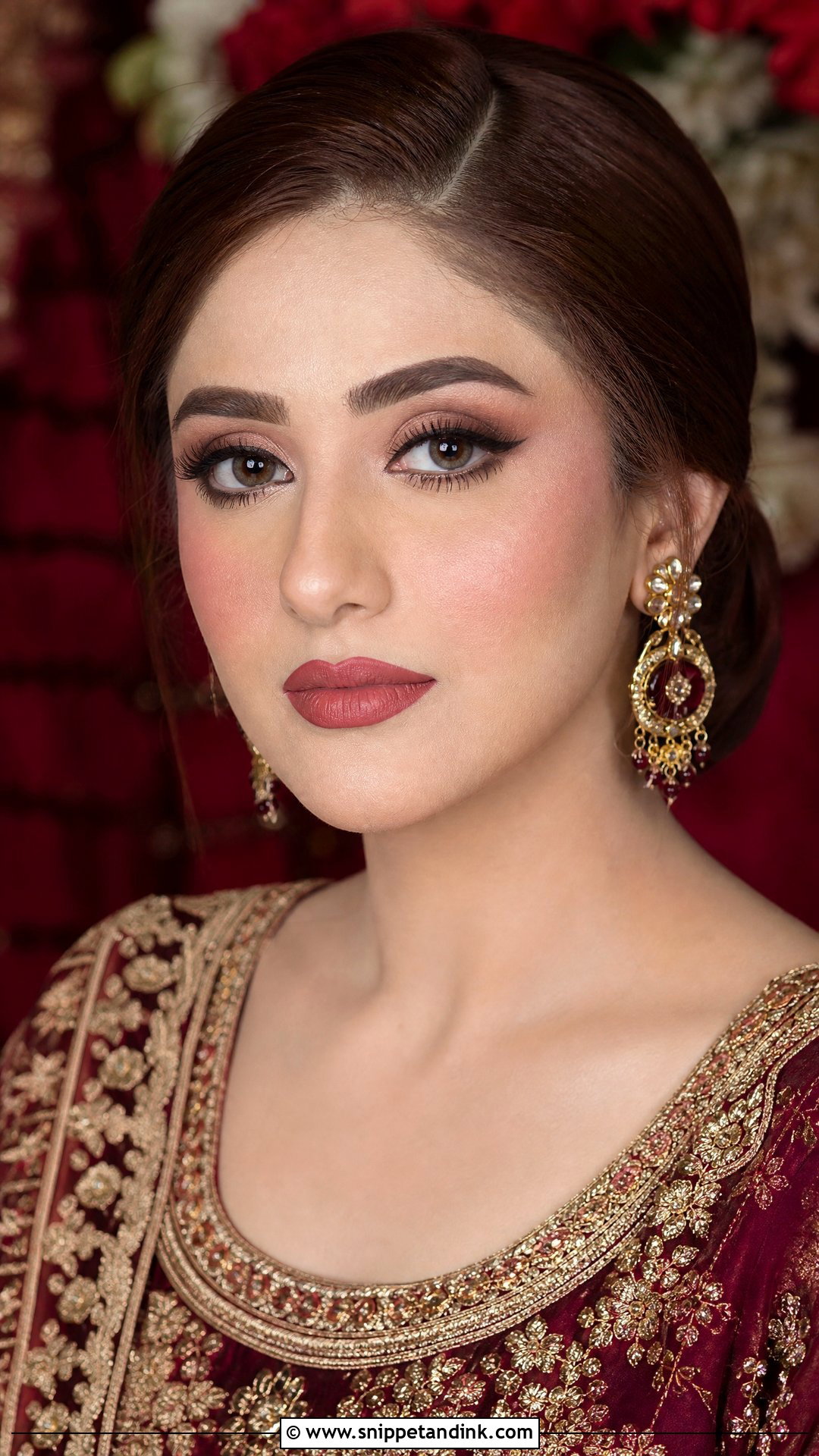 Pakistani Matte Wedding Makeup - Snippet and Ink - 20 Pakistani Wedding Makeup Look Ideas