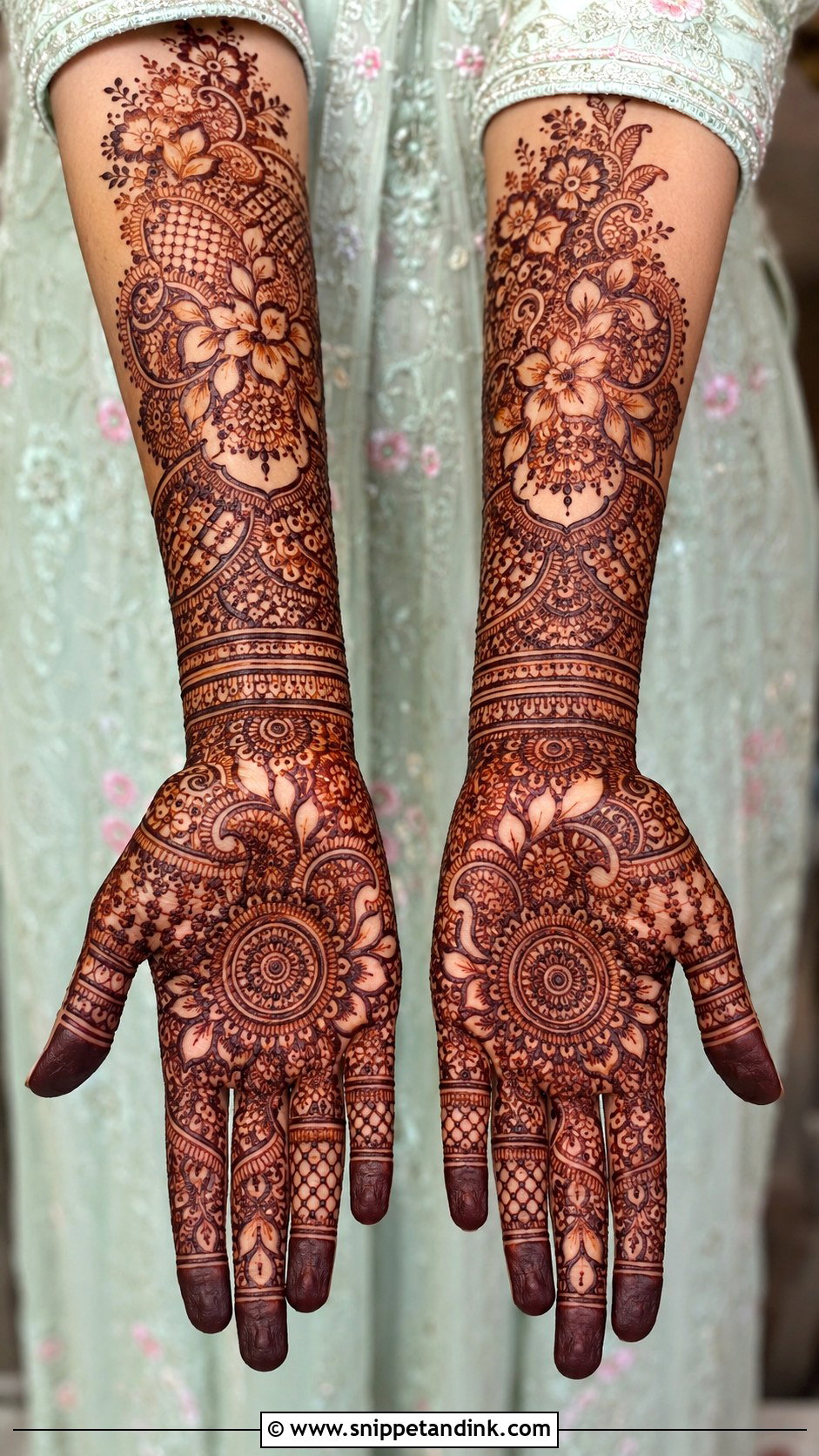 Pakistani Mehndi Design Full Hand - Snippet and Ink - 35 Mehndi Designs Book
