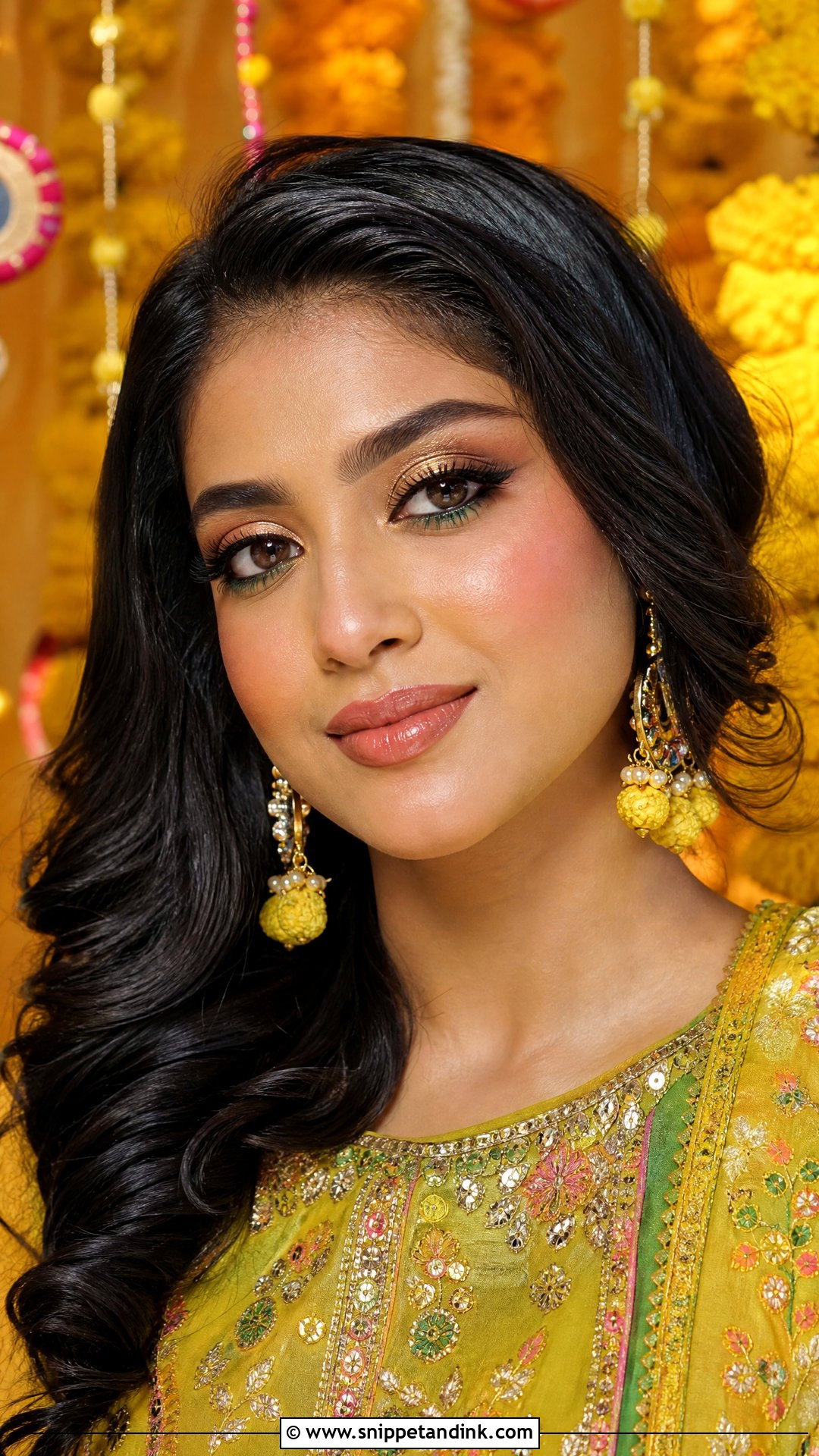Pakistani Mehndi Makeup Look - Snippet and Ink - 25 Pakistani Wedding Makeup Ideas