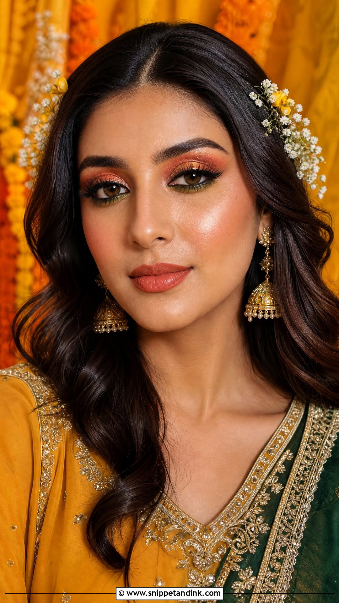 Pakistani Mehndi Makeup Look - Snippet and Ink - 20 Pakistani Wedding Makeup Look Ideas
