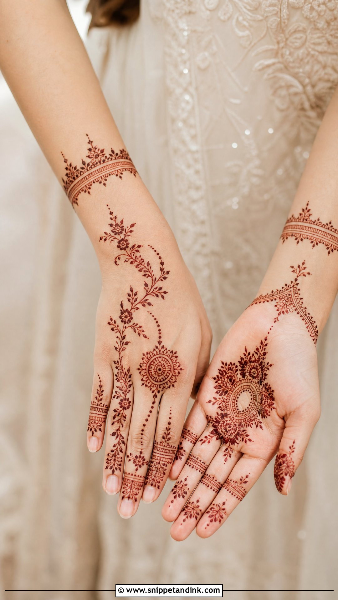 Pakistani Minimal Bridal Mehndi Design - Snippet and Ink - 25 Unique Pakistani Bridal Mehndi Designs