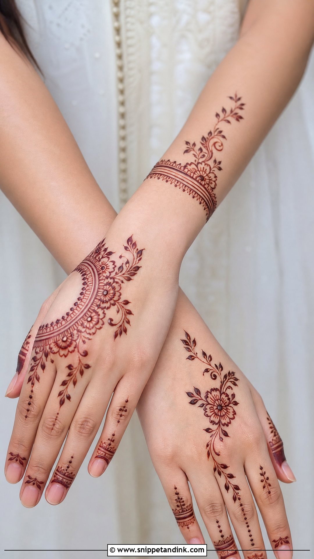 Pakistani Minimal Mehndi Design - Snippet and Ink - 35 Pakistani Mehndi Designs