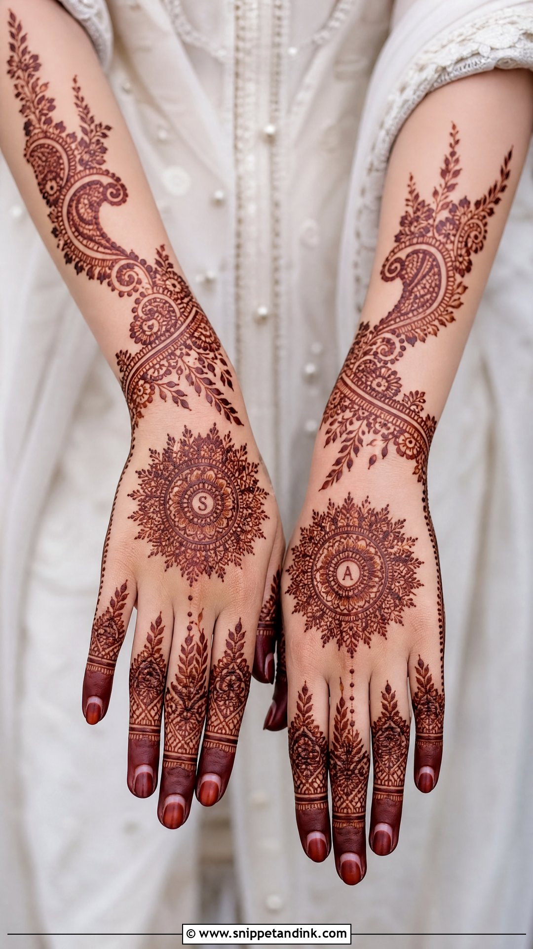 Pakistani Nikah Mehndi Design - Snippet and Ink - 25 Nikah Mehndi Designs
