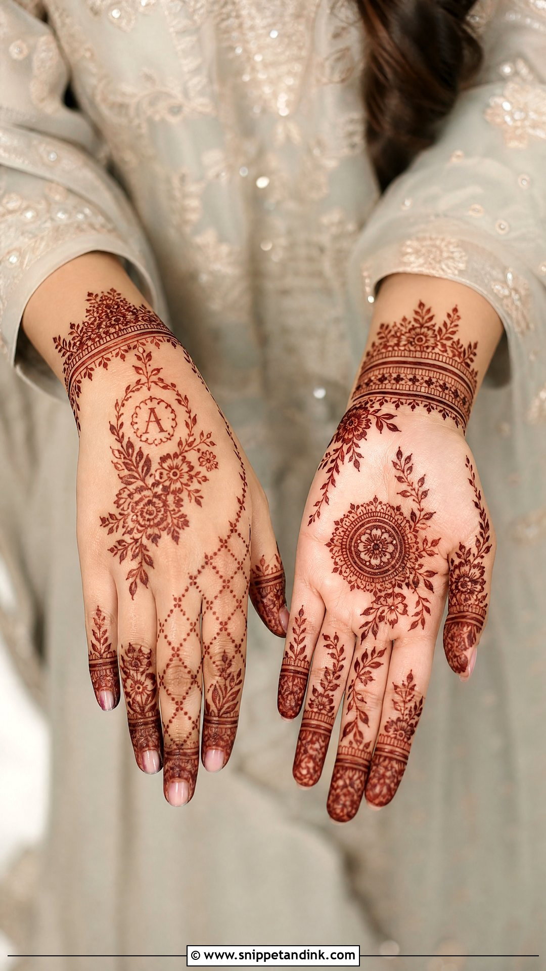 Pakistani Nikkah Mehndi Design - Snippet and Ink - 25 Unique Pakistani Bridal Mehndi Designs