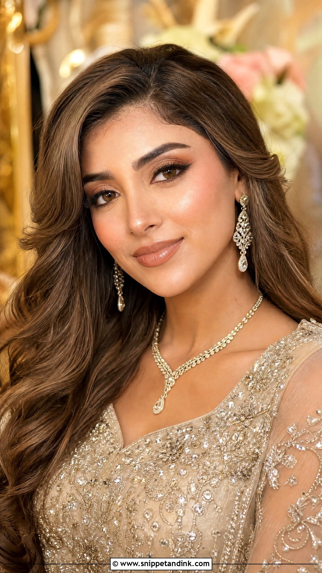 Pakistani Nude Lip Engagement Makeup - Snippet and Ink - 20 Pakistani Engagement Makeup Look Ideas