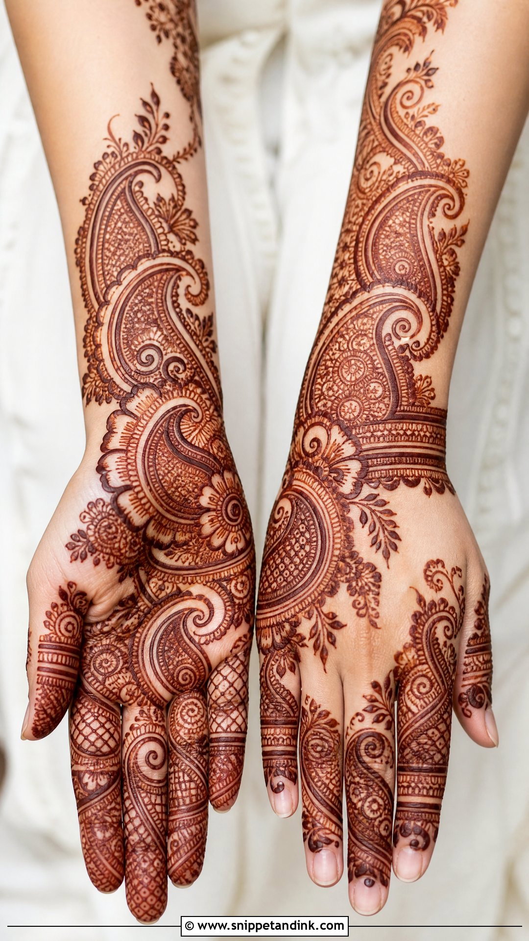 Pakistani Paisley Bridal Mehndi Design - Snippet and Ink - 25 Unique Pakistani Bridal Mehndi Designs