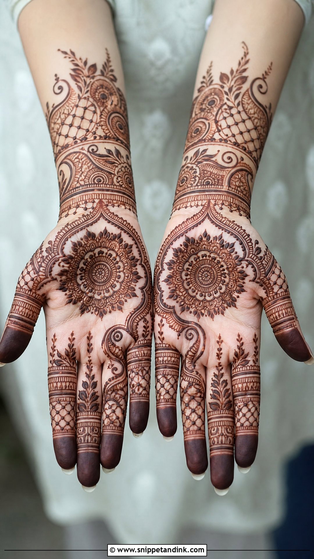 Pakistani Palm Mehndi Design - Snippet and Ink - 35 Palm Mehndi Design Ideas