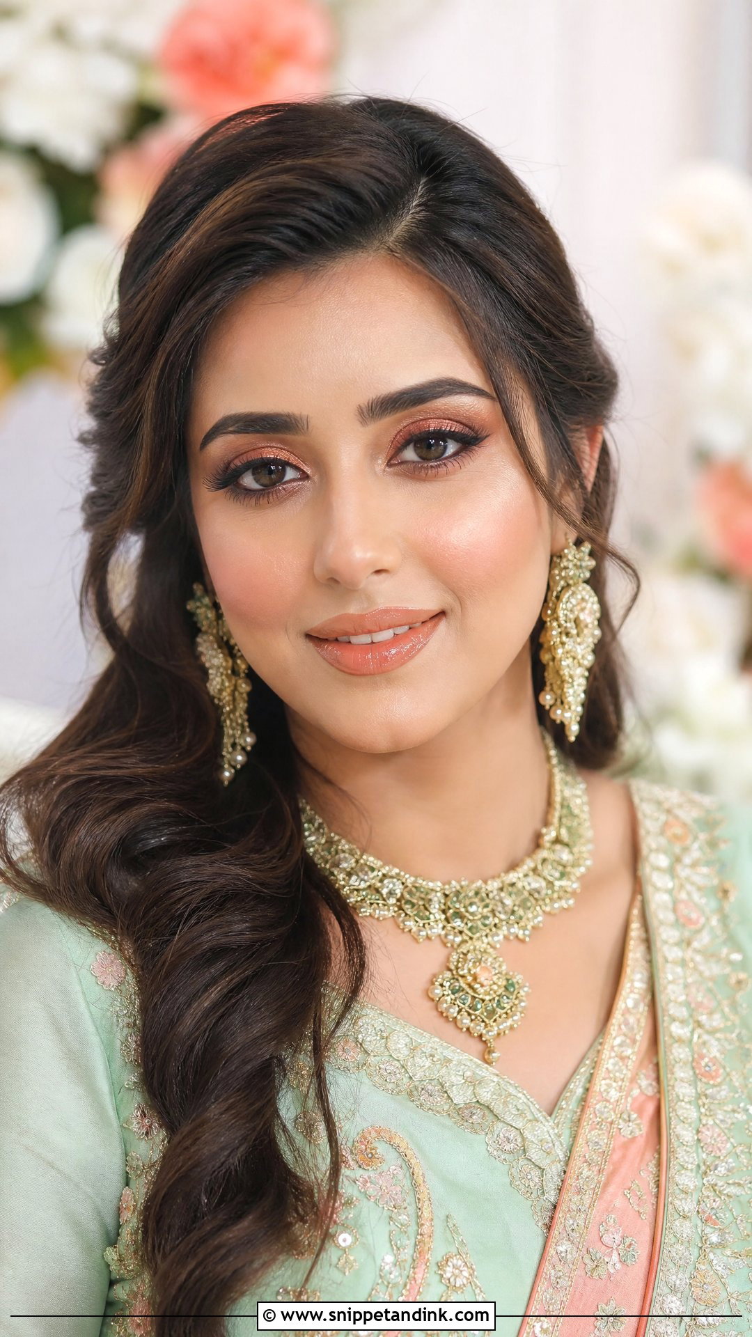 Pakistani Peach Makeup Look - Snippet and Ink - 25 Pakistani Wedding Makeup Ideas