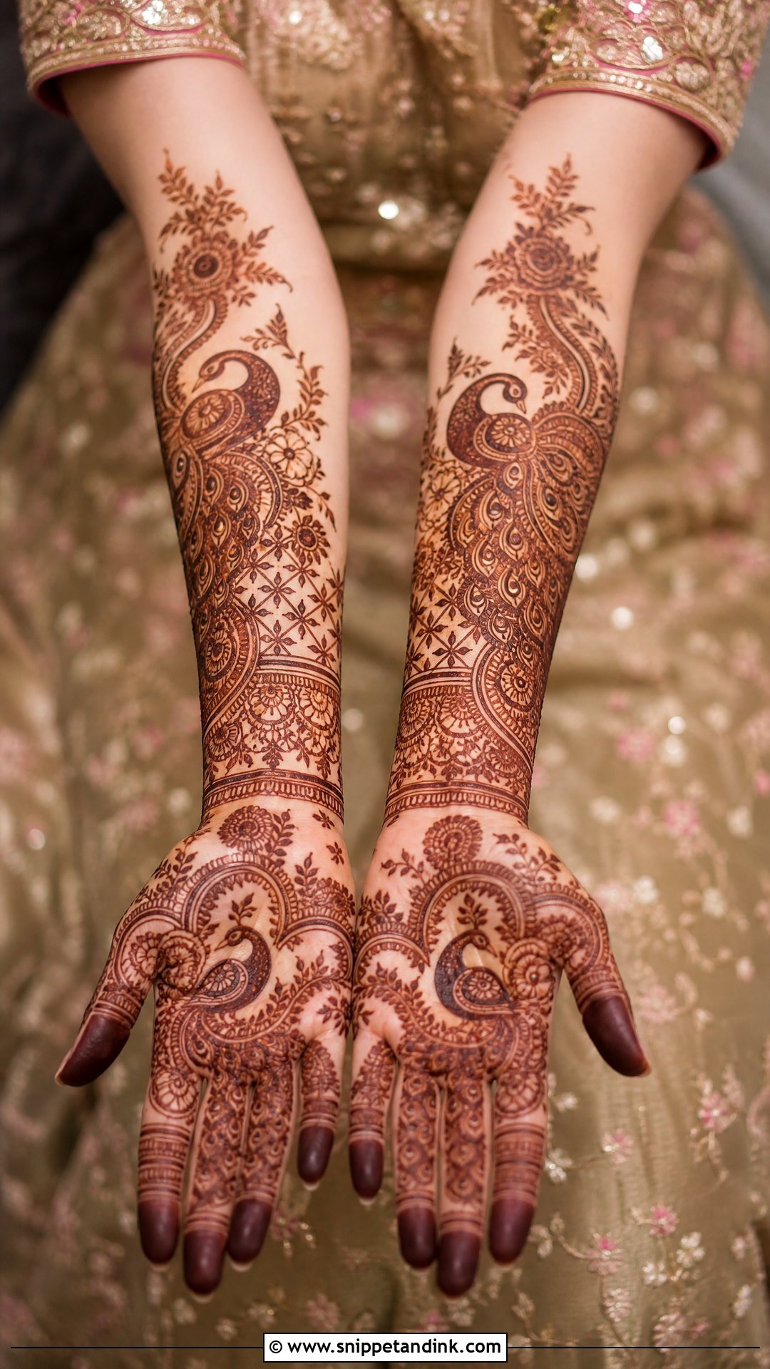 Pakistani Peacock Bridal Mehndi Design - Snippet and Ink - 25 Unique Pakistani Bridal Mehndi Designs